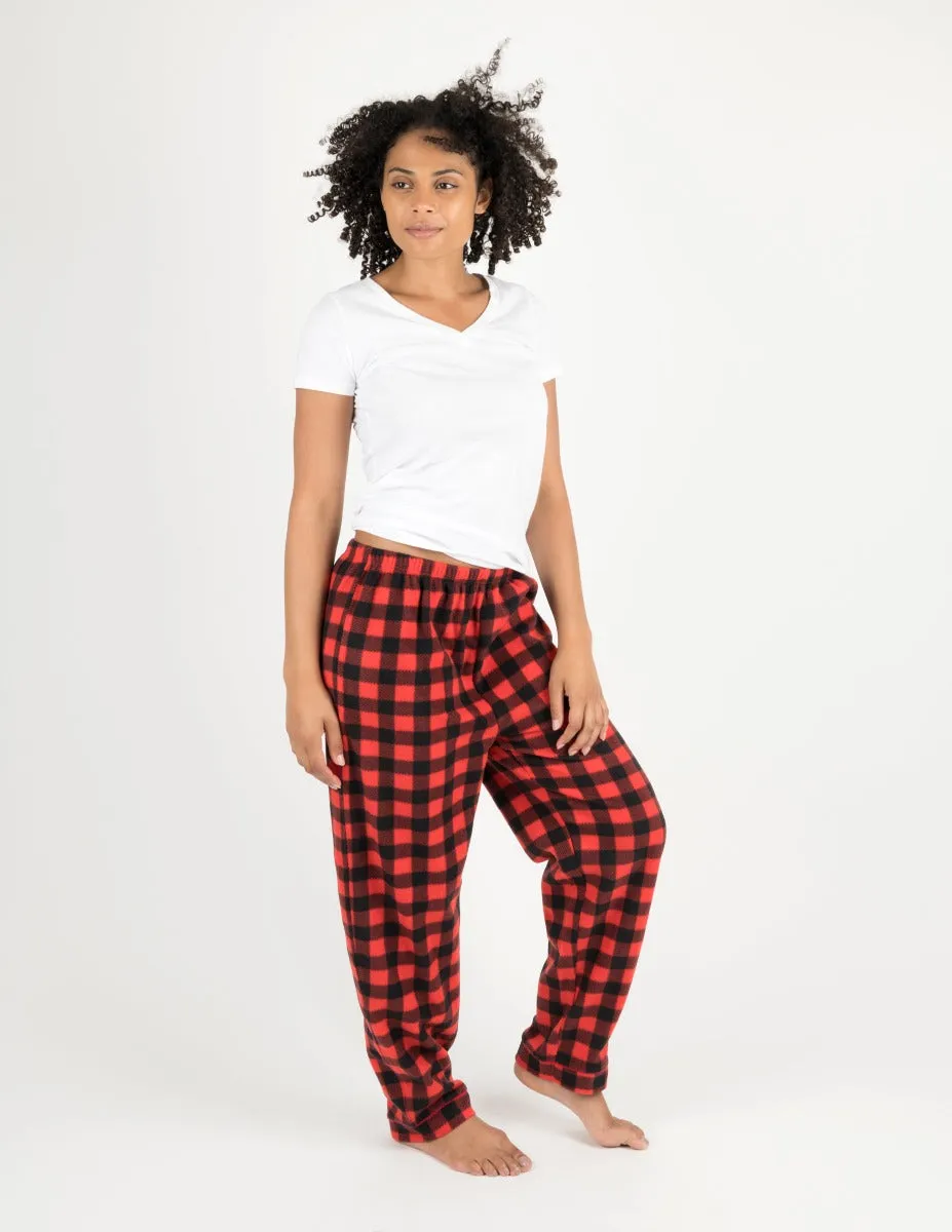 Women's Plaid Fleece Pants